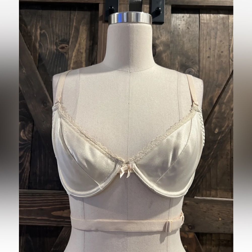Vintage Gelmart Bra  Nylon Lace Convertible Straps Sz-34A